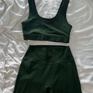 Azur Fit Legging Set Dark Green